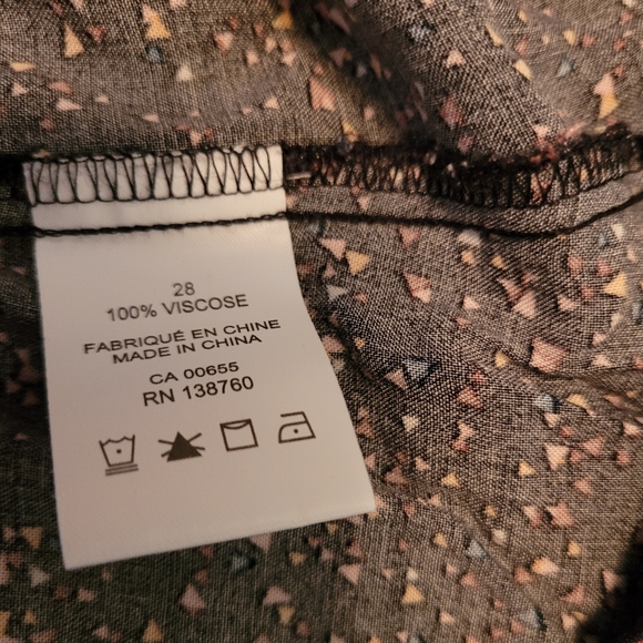 (Sz.28) Black Dress with Flecks of Colour - Picture 2 of 3